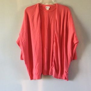 ‼️LAST CHANCE ‼️ Open coral cardigan